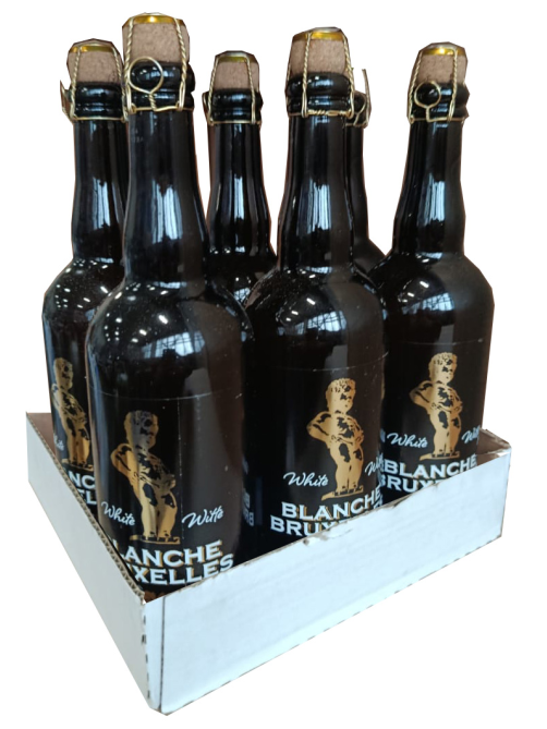 Пивной напиток Blanche Bruxelles Эль светлый, 0.75л
