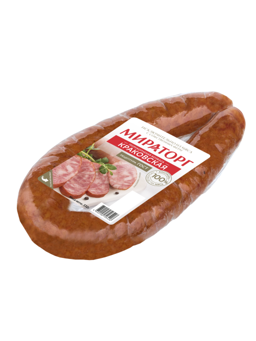 Колбаса Мираторг Краковская полукопченая, 330г