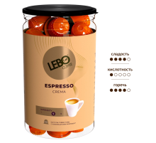 Кофе в капсулах Lebo Espresso Crema для кофемашин Nespresso 40 шт, 220г