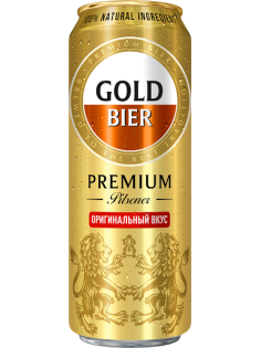 Пиво Gold Bier Premium Pilsener, 0.43л