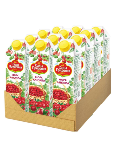 Морс Сады Придонья клюквенный, 1л x 12 шт