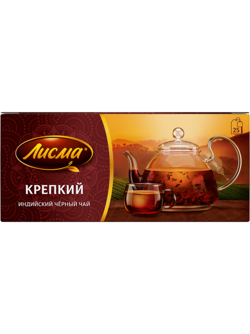 Чай Лисма черный крепкий (2г х 25шт), 50г