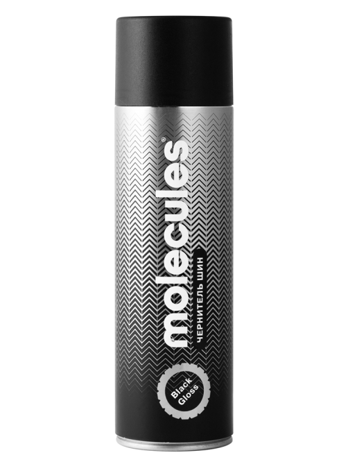 Чернитель шин Molecules Black gloss, 650мл