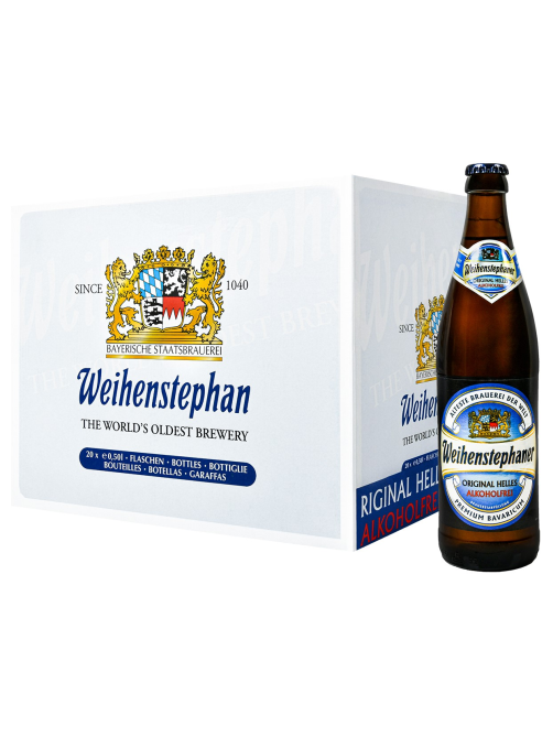 Пиво Weihenstephaner Original Helles безалкогольное, 0.5л