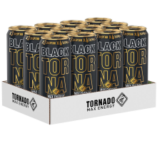 Напиток энергетический Tornado Max Energy Black, 450мл x 12 шт
