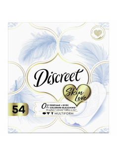 Прокладки ежедневные Discreet Skin Love Multiform Trio, 54шт