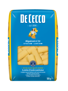Макароны трубочки De Cecco Rigatoni №24, 500г