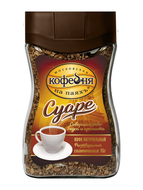 Кофе Московская кофейня на паяхъ Суаре растворимый сублимированный, 95г