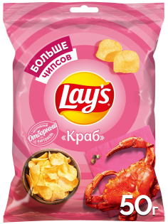 Чипсы Lay's краб, 50г