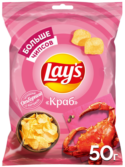 Чипсы Lay's краб, 50г
