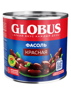Фасоль Globus красная, 425мл