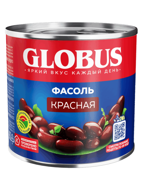 Фасоль Globus красная, 425мл