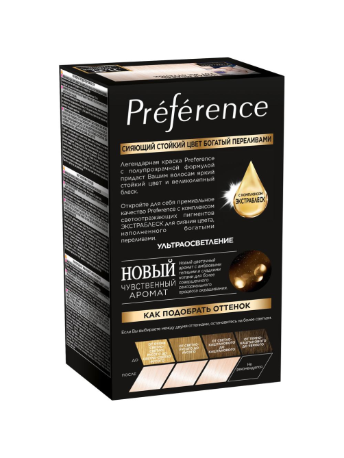 Краска для волос L'Oreal Preference 11.21 Ультраблонд, 243мл