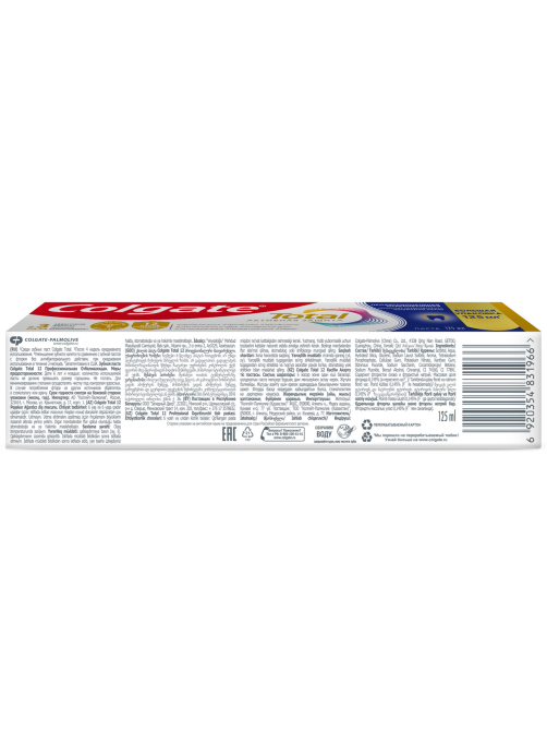 Зубная паста Colgate Total 12 Профессиональная отбеливающая, 125мл