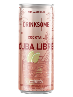 Напиток безалкогольный Drinksome Cocktail Cuba Libre Коктейль Куба Либре газированный, 330мл