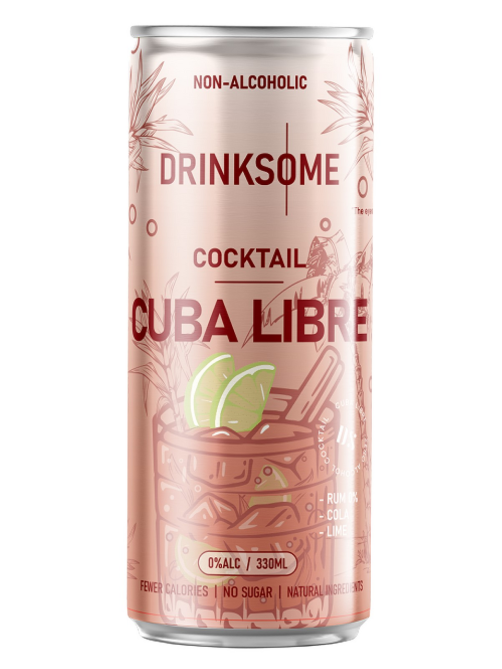 Напиток безалкогольный Drinksome Cocktail Cuba Libre Коктейль Куба Либре газированный, 330мл
