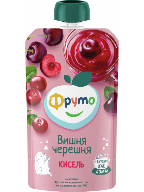 Кисель детский Фруто Вишня и черешня с 12 месяцев, 130г