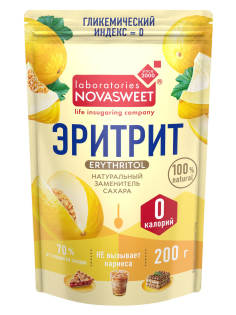 Подсластитель Novasweet Эритрит натуральный, 200г