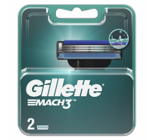 Кассета для бритвенного станка Gillette Mach3, 2шт