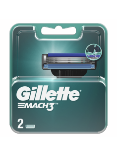 Кассета для бритвенного станка Gillette Mach3, 2шт
