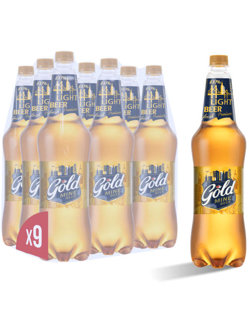 Пиво Gold Mine Beer светлое, 1.15л