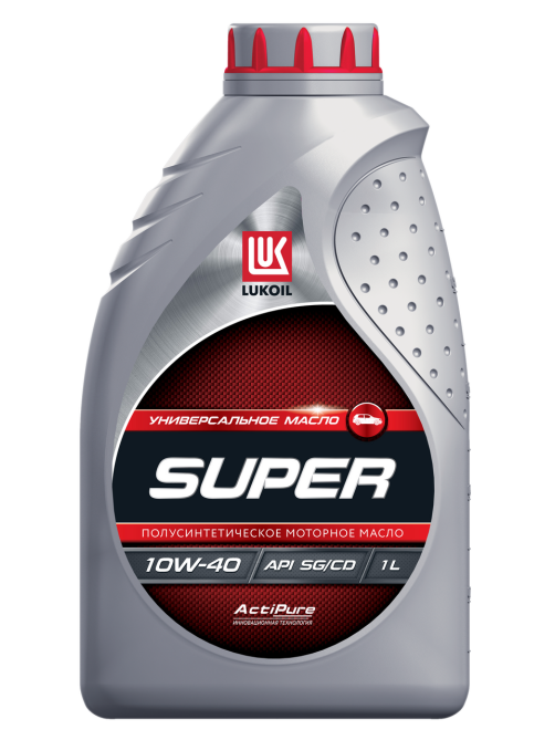 Масло моторное Lukoil Супер 10W-40 SG/CD полусинтетическое, 1л