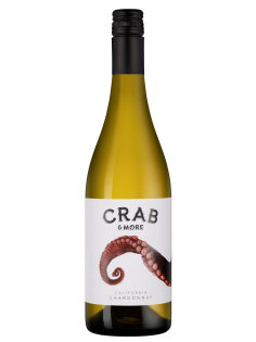 Вино Crab&More Chardonnay белое полусухое, 0.75л