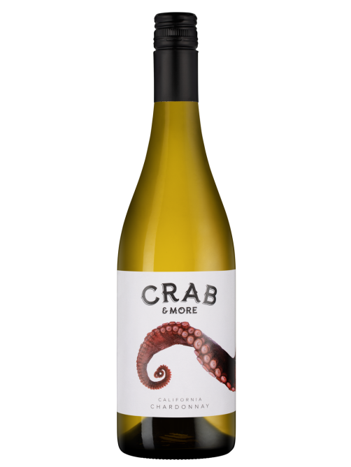 Вино Crab&More Chardonnay белое полусухое, 0.75л