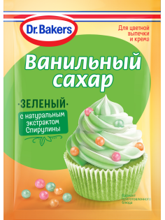 Сахар ванильный Dr.Bakers зеленый, 8г