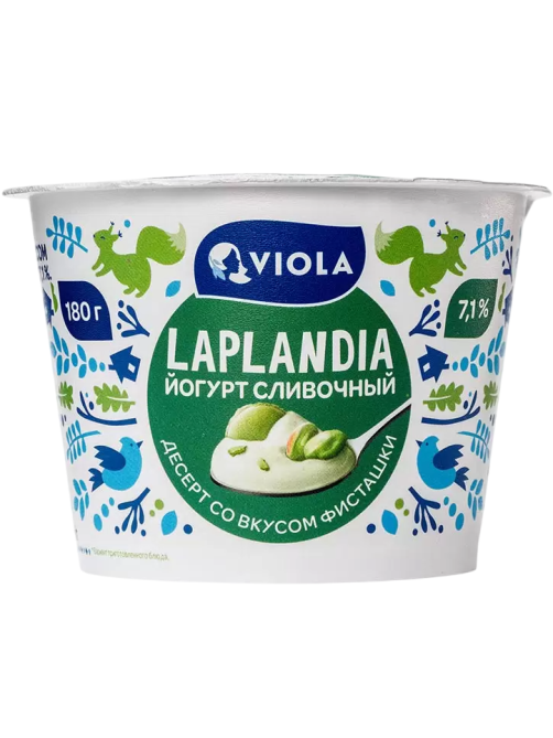 Йогурт Viola Laplandia фисташка 7.1%, 180г