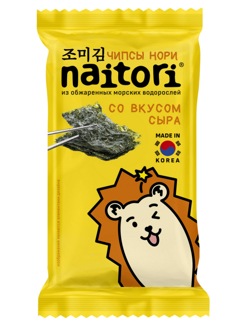 Чипсы нори Naitori со вкусом сыра, 3г