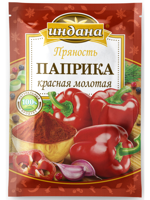 Паприка Индана красная молотая, 15г