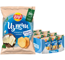 Чипсы Lay's Нежный сыр с зеленью из печи, 81г x 14 шт
