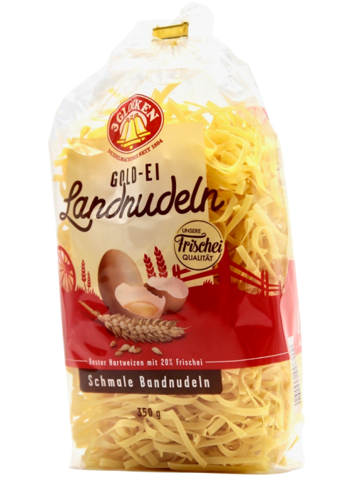 Макароны лапша 3 Glocken Schmale Bandnudeln яичные узкие, 350г