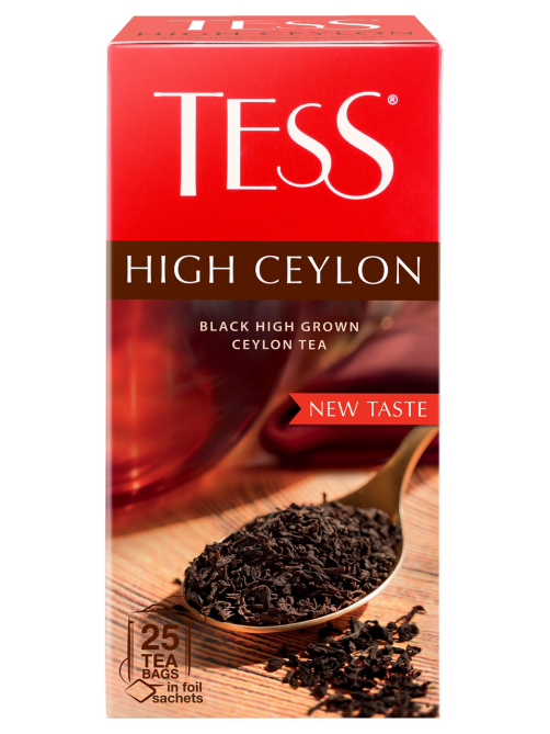 Чай черный Tess High Ceylon (2г x 25шт), 50г