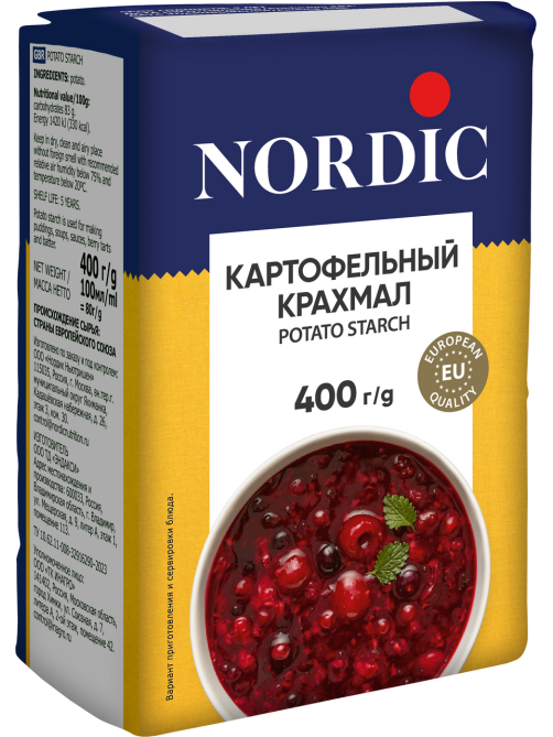 Крахмал Nordic картофельный, 400г