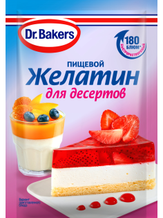 Желатин пищевой Dr.Bakers для десертов, 10г
