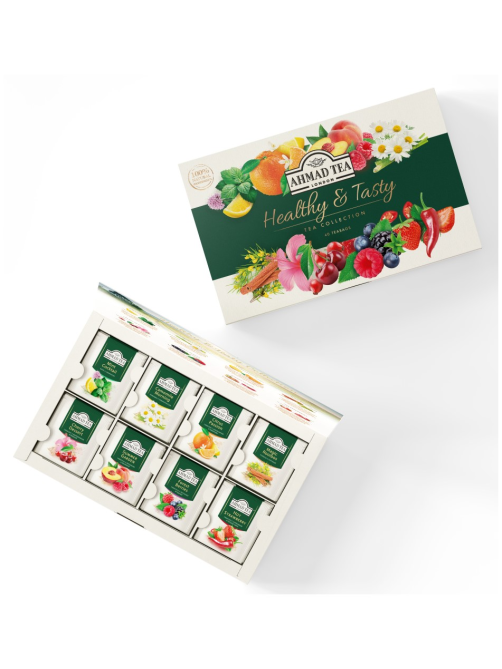 Чай травяной Ahmad Tea Healthy&Tasty ассорти 8 вкусов, 40шт