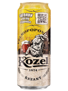 Пиво Velkopopovicky Kozel Rezany светлое, 0.45л