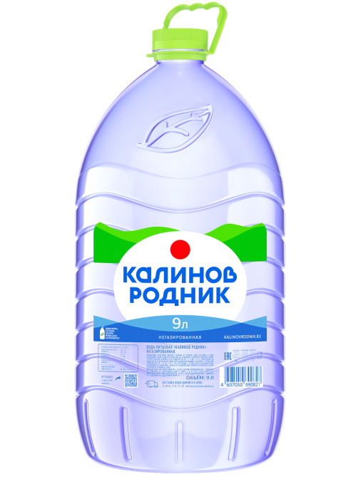 Вода Калинов Родник питьевая негазированная, 9л