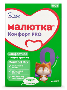 Смесь молочная Малютка Комфорт с рождения, 600г