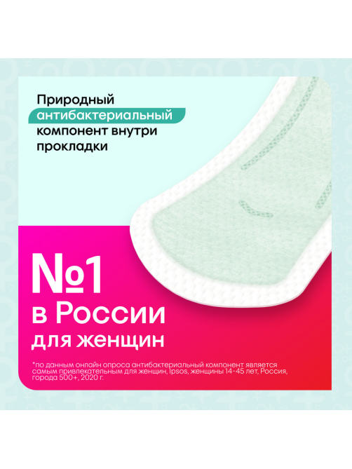 Прокладки ежедневные Kotex Bio-Care длинные, 18шт