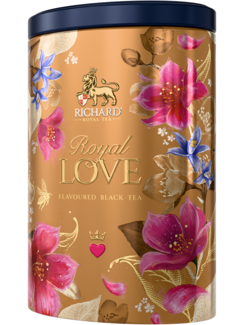 Чай Richard Royal Love чёрный цейлонский крупнолистовой с ароматом бергамота и ванили, 80г