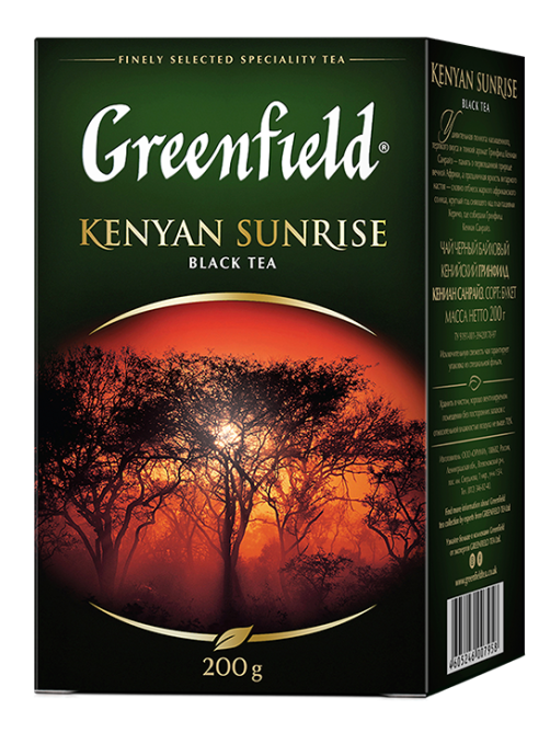 Чай Greenfield Kenyan Sunrise черный листовой, 200г