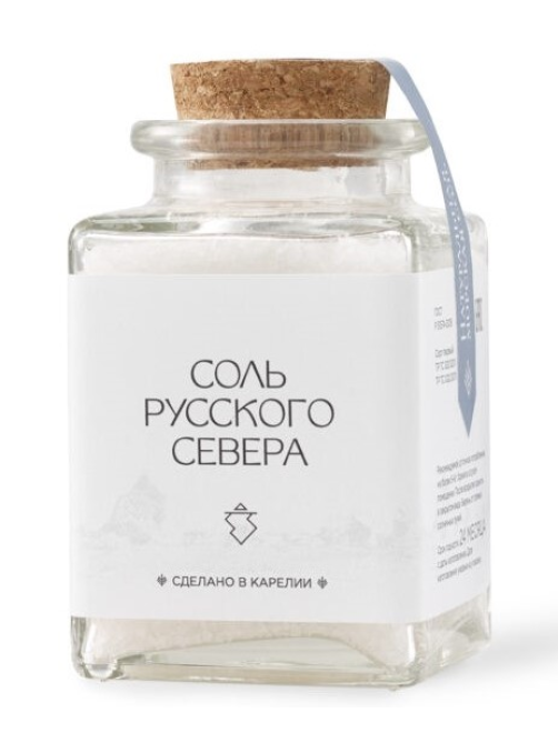 Соль морская Соль русского Севера Fleur de Sel de la Mer Blanche, 50г