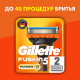 Кассета для бритвенного станка Gillette Fusion, 2шт