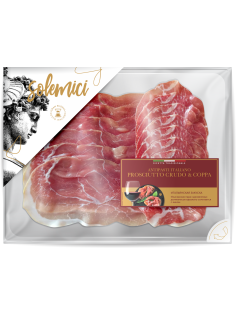 Прошутто Solemici Crudo&Coppa нарезка, 100г