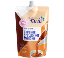 Крем-десерт Fitelle Вареное сгущенное молоко без сахара, 100г