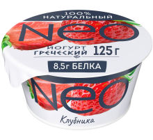 Йогурт греческий Neo клубника 1.7%, 125г