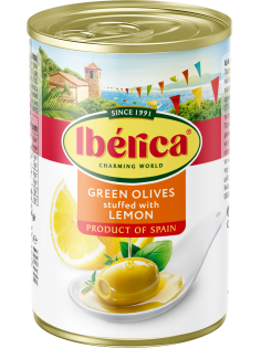 Оливки Iberica с лимоном, 300г